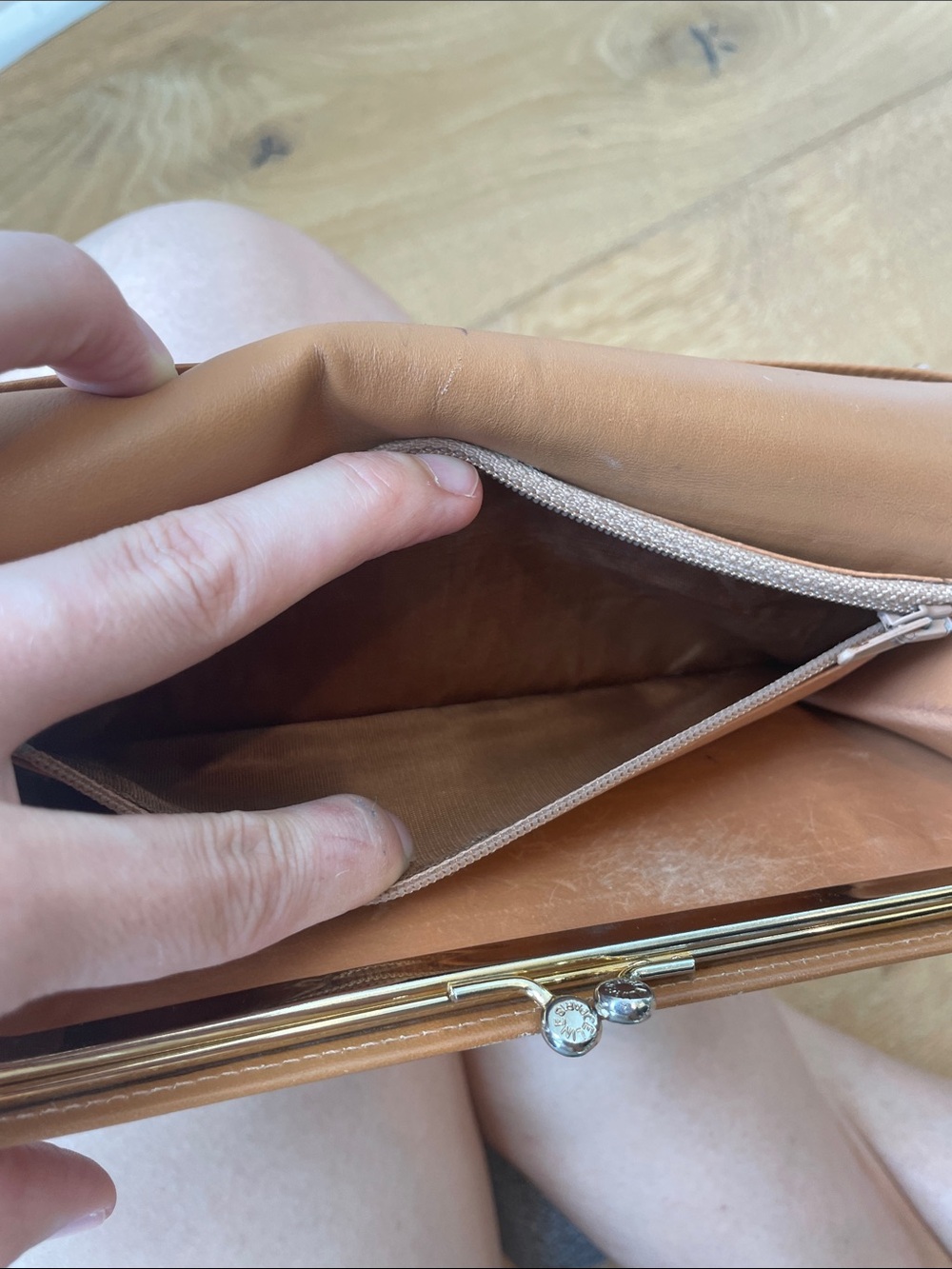 Celine Brown and Tan Triomphe Continental Wallet - Picture 11 of 16